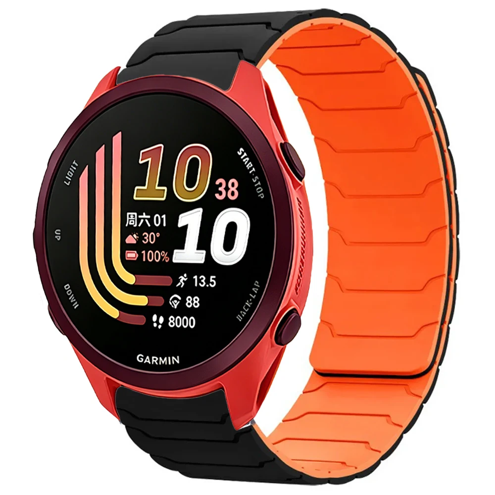20mm 22mm Silicone Strap For Garmin Forerunner 170 70 970 570 Magnetic Bracelet Belt Garmin Venu 4 45mm Huawei GT7 GT7 Pro 46mm