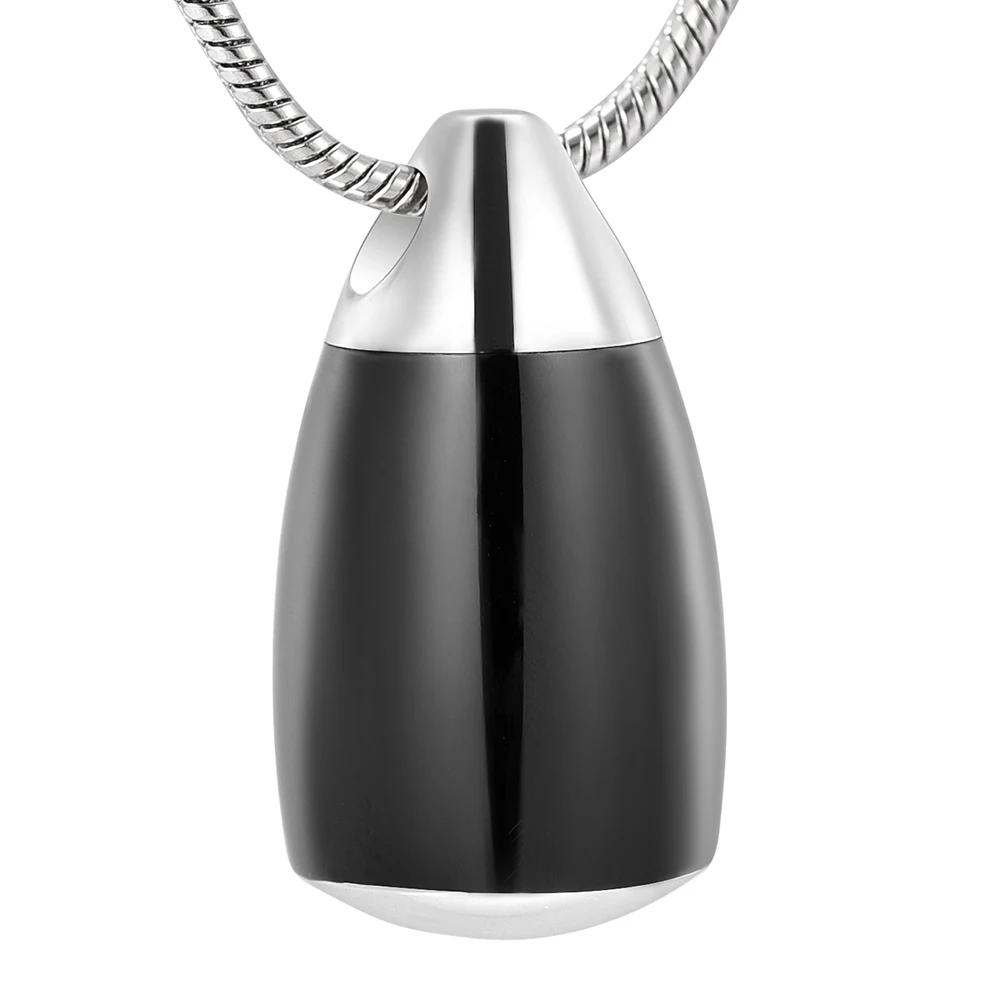 Tear-drop Memroial Jewelry Memory Leave Pendant Hold Ashes Water Drop Cremation Urn Necklace For Pet/Human Ashes