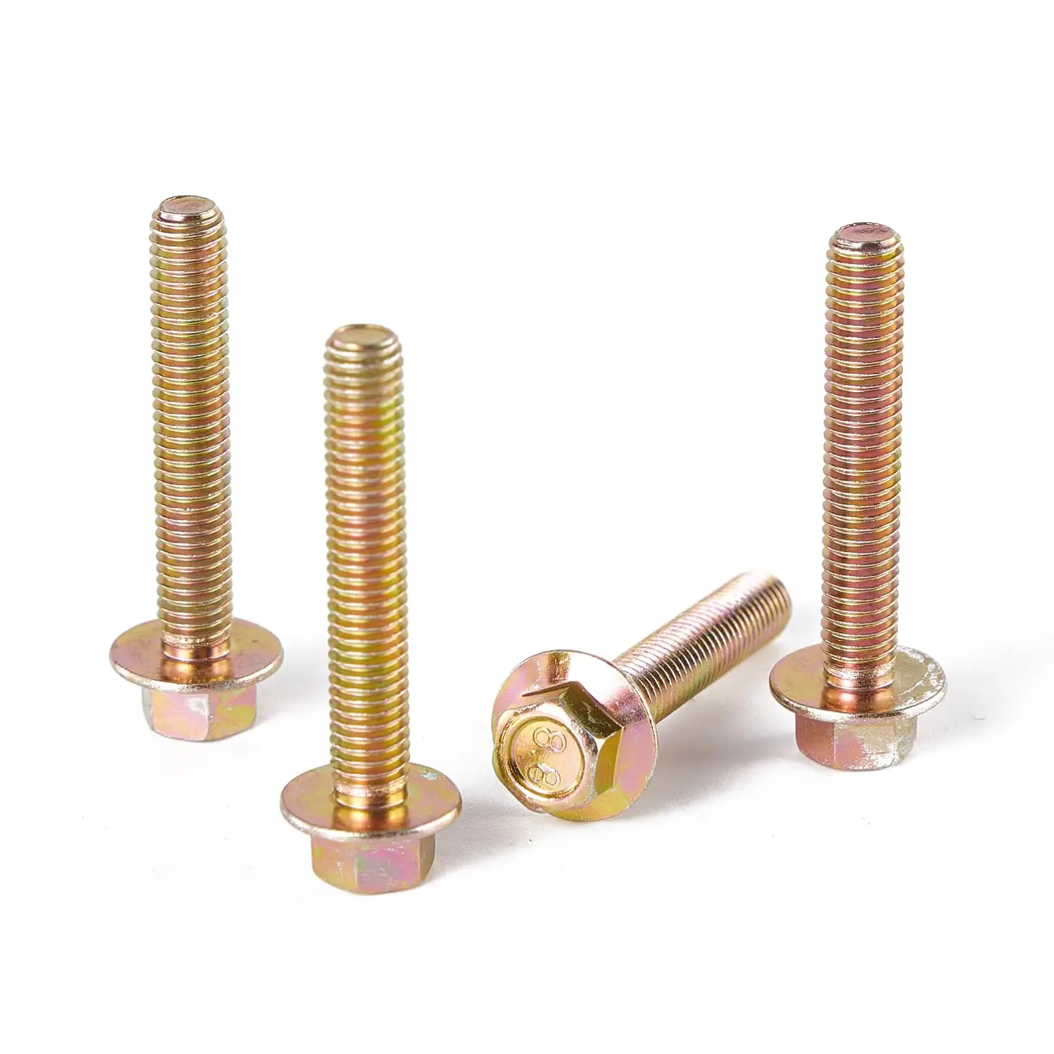 80 قطعة M5x16/20/25/30 مللي متر متري شفة مسدس الترباس مع مجموعة متنوعة من الجوز ، سبائك الصلب الصف 8.8 ، الزنك الأصفر مطلي