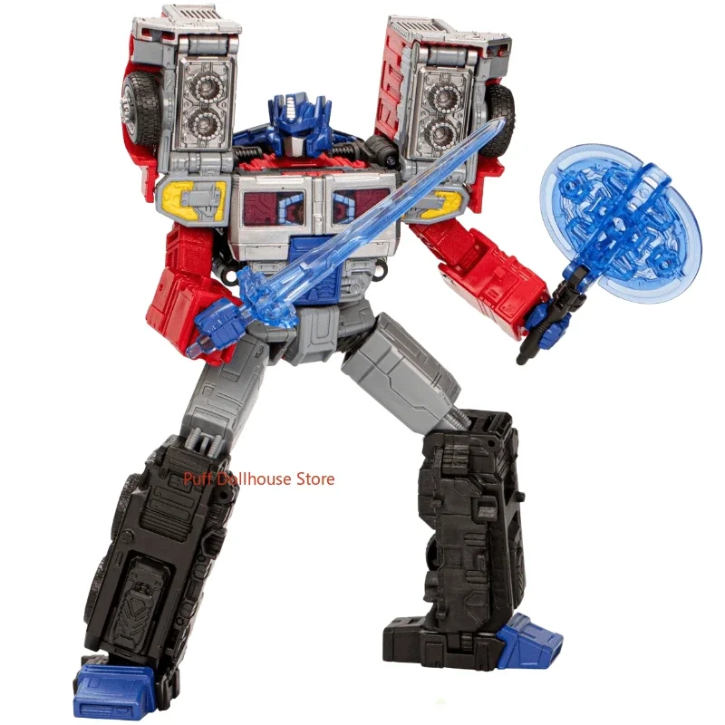 Em estoque transformadores originais série g l-class g2 universo laser optimus prime anime personagem figura modelo brinquedo presente coleção