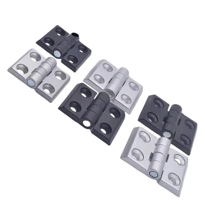 10 peças perfil de extrusão de alumínio para 2020 3030 3040 4040 dobradiça de metal dobradiça de liga de zinco com parafuso e porca