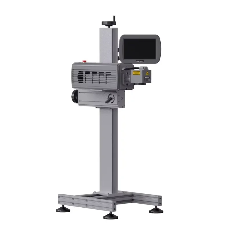 Yaomatec New 40W High-Accuracy CO2 Laser Marking Machine for Coding Expiry Date Serial Number on Paper Plastic Bottle Wooden