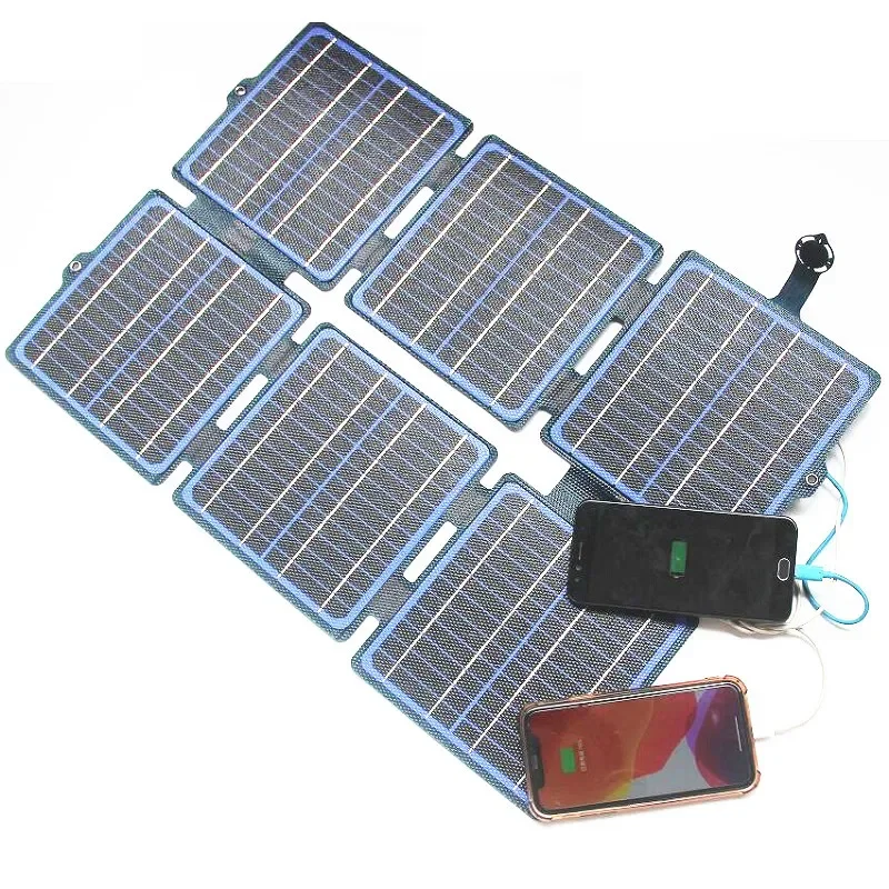 150W 5V/12V Foldable Solar Panel ETFE Waterproof Solar Charger Portable Mobile Power USB Type-C / DC for Outdoor Camping Hiking