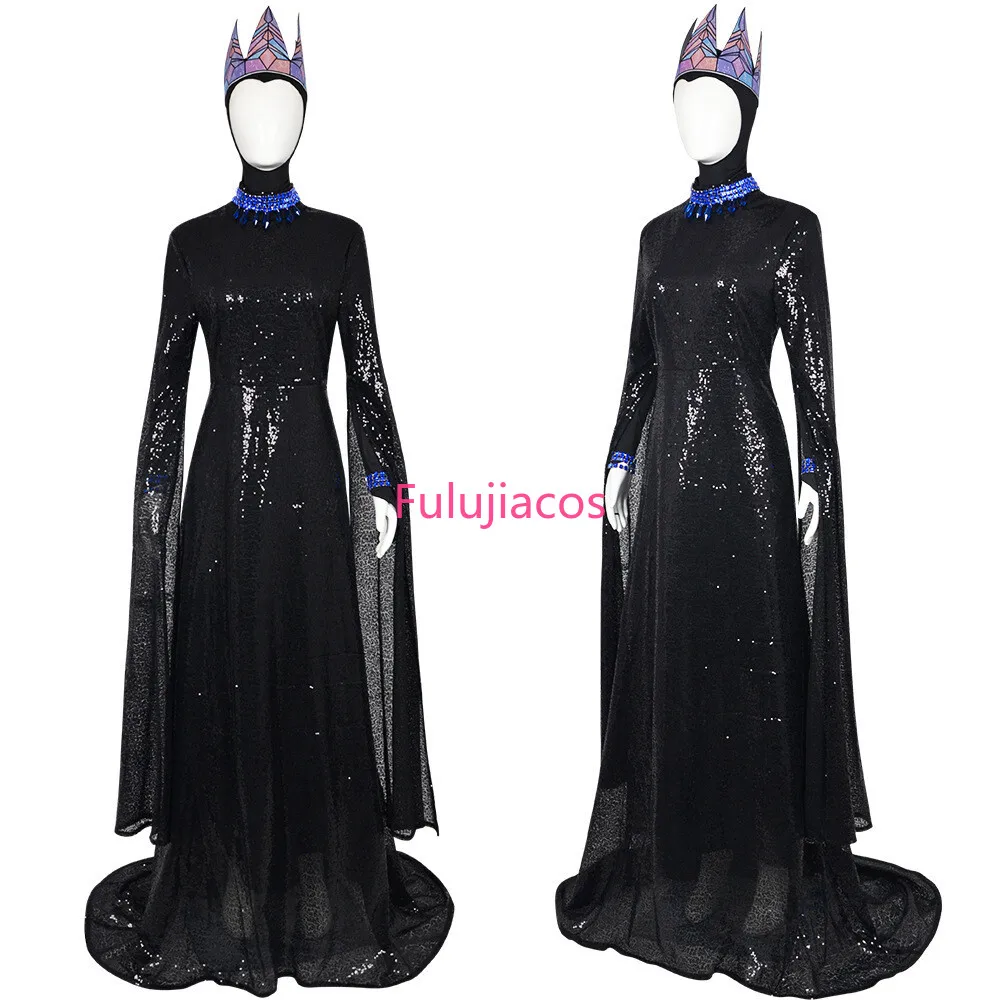 

Fulujiacos Snow White Cosplay Costume Queen Girls Women's Dress Crown