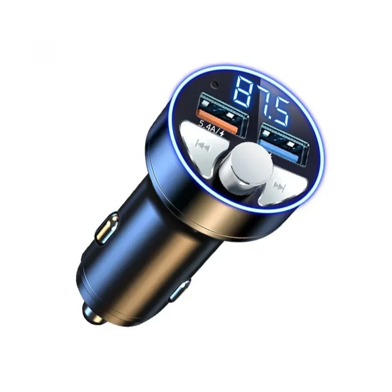 FM Transmitter Car Bluetooth Full Metal PD 30W Fast Charger Cigarette Lighter Supreme Version 5.4A Bluetooth Player Car charger image 6