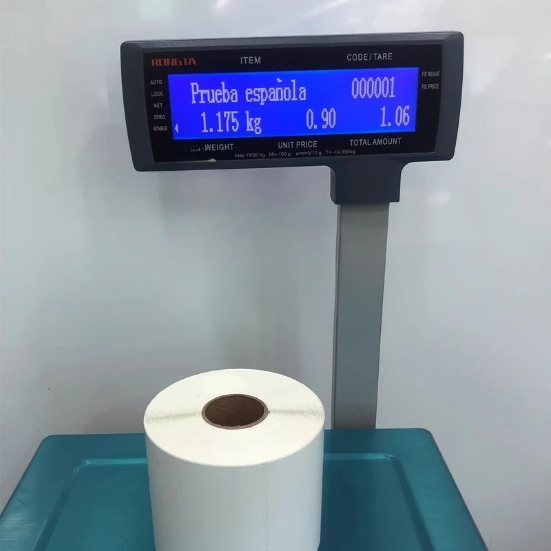 Supermarket scale 15/30kg, pocket size balance with label printer price calculation scale RLS1000C