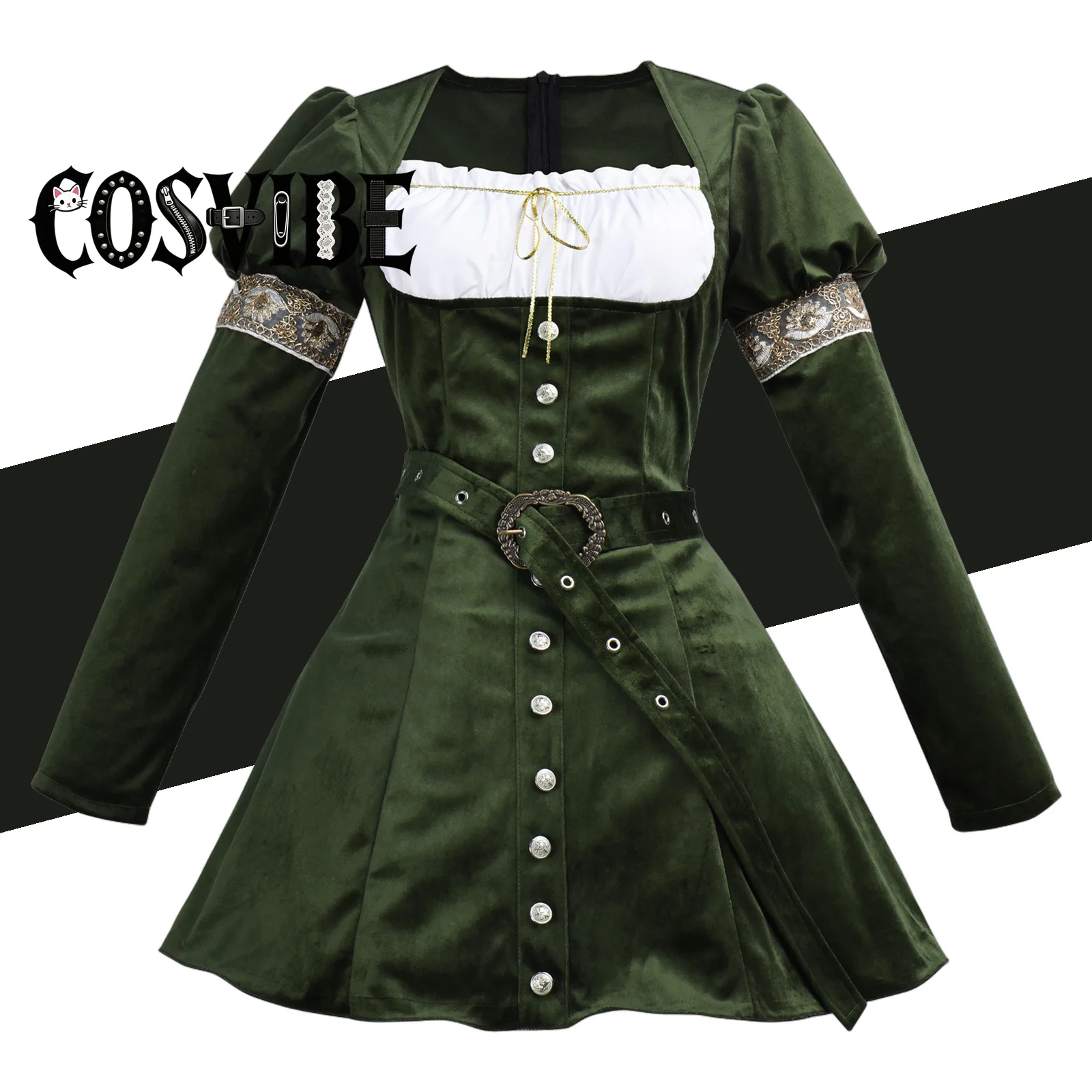 

Medieval Gothic Elf Cosplay Fantasy Dress - Victorian Renaissance Stage Women Costume Disguise Halloween Party