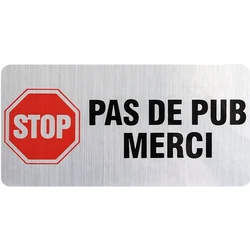 RuleMylife Stop Pus De Pub Merci In French Car Stickers Decal Anime Cute Car Accessories Decoration Pegatinas Para Coche