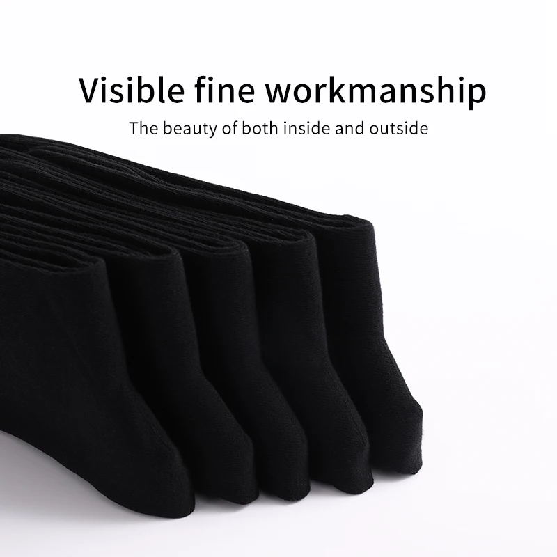 6Pairs Mens Dress Socks Black Combed Cotton Plus Size 42-48，High Quality Crew Long Socks, Cool Breathable Casual Socks for men