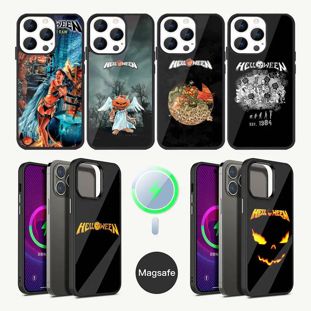 

H-Helloween Band Phone Case For iPhone 17,16,15,14,13,12,11,Plus,Pro,Max Mini Magsafe Magnetic Wireless Charging