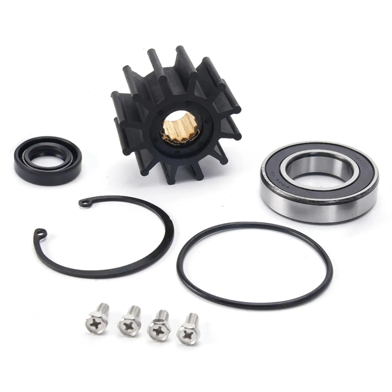 

Sea Water Pump Repair Kit Replace Accessories with Bearings and Impeller,Spare