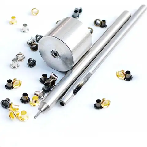 120PCS 구리 색상 믹스 신발에 대 한 작은 1.5/2/2.5mm 그로밋 Eyelets 의류 가죽 캔버스 BJD Eyelets 3PCS 고정 도구