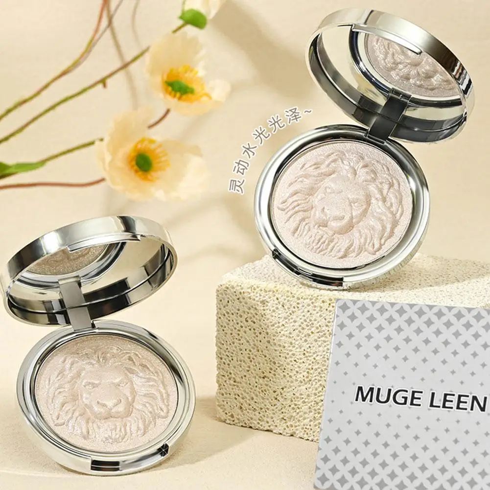 Iluminador de diamante alto brilhante, iluminador facial natural tridimensional, sombra de nariz, pó iluminador de contorno