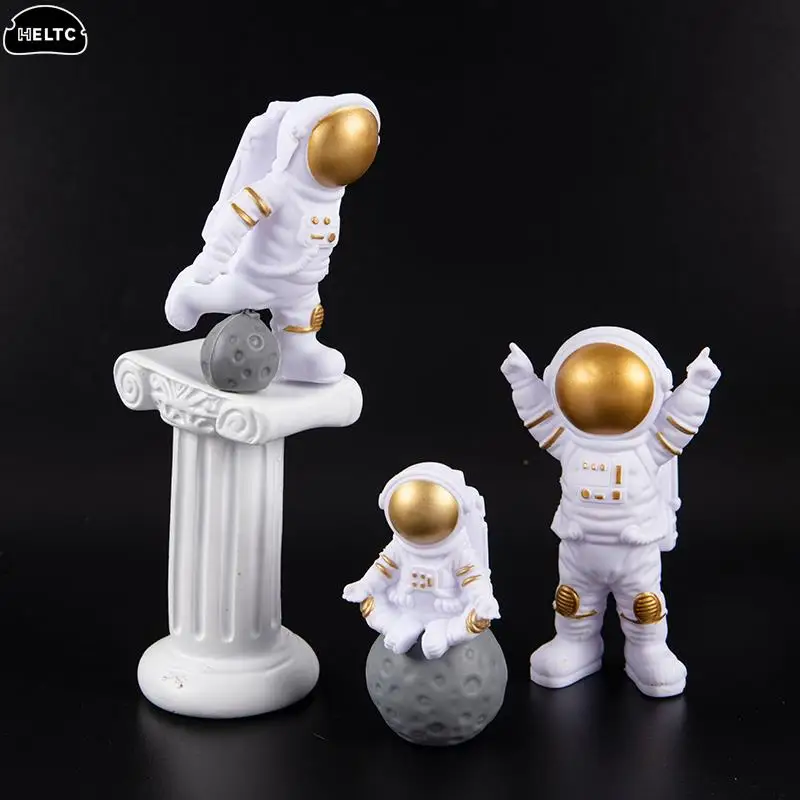 1/3Pcs Astronaut Figure Statue Figurine Spaceman Sculpture Educational Toy Desktop Home Decoration Astronaut Model Kids Gift