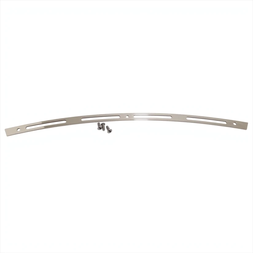 Polished Stainless Slotted Batwing Windshield Windscreen Trim Chrome Compatible for 96-13 Harley Touring Electra Street Glide Ul