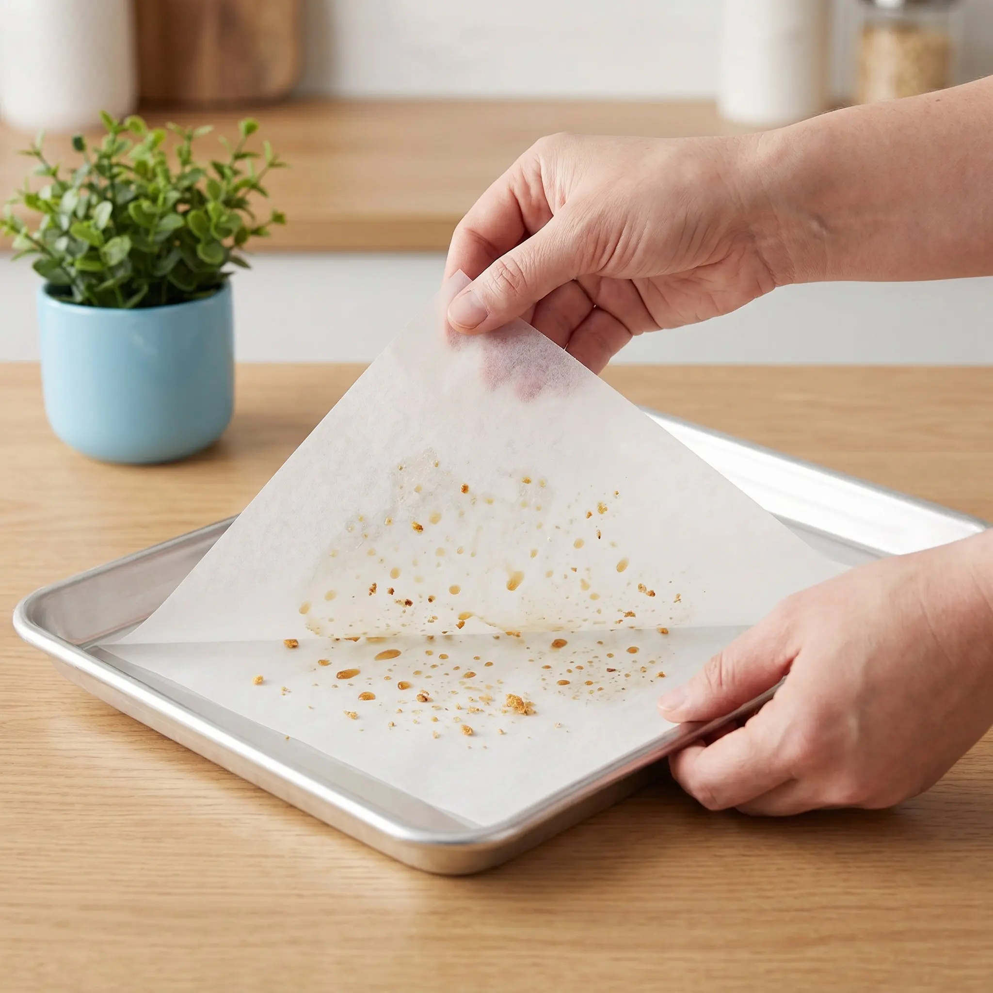 500Pcs Baking Oil Absorbing Paper Food Grade Oil Absorbent Sheets Disposable Greaseproof Cooking Film for Fries Bacon Pizza Air