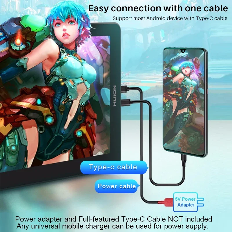 z13 interaktiver LCD-Stift-Touch-Display, digitaler Grafik-Zeichentablett-Monitor mit Stift