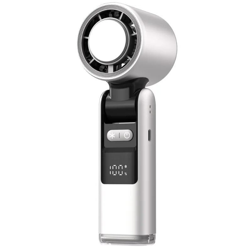 Portable Cooling fan Outdoor Handheld Fan digital display turbo violent high-speed fan 100 gears folding portable mini cooling f