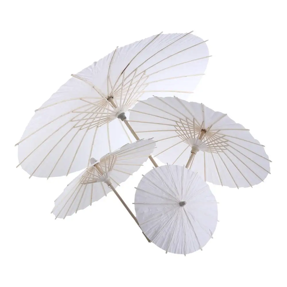 Oriental for Baby Shower Handmade Decorative Wedding Birthday DIY Photography Prop Dance Prop Paper Umbrella Painting Supplies