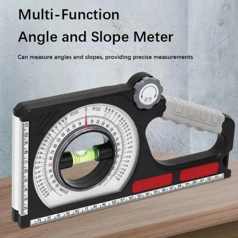 1PC Portable Mechanical Angle Slope Measuring Instrument Magnetic Level Bubble Inclinometer Protractor Slope Ruler Level