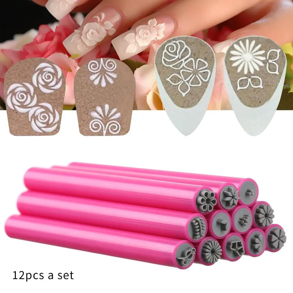 4/610/15PCS Nail Art Punteggiatura Pennello Nail Art Timbro Pen Set Strumenti per manicure Fiore Pittura Disegno Nail Graffiti Pen Durevole