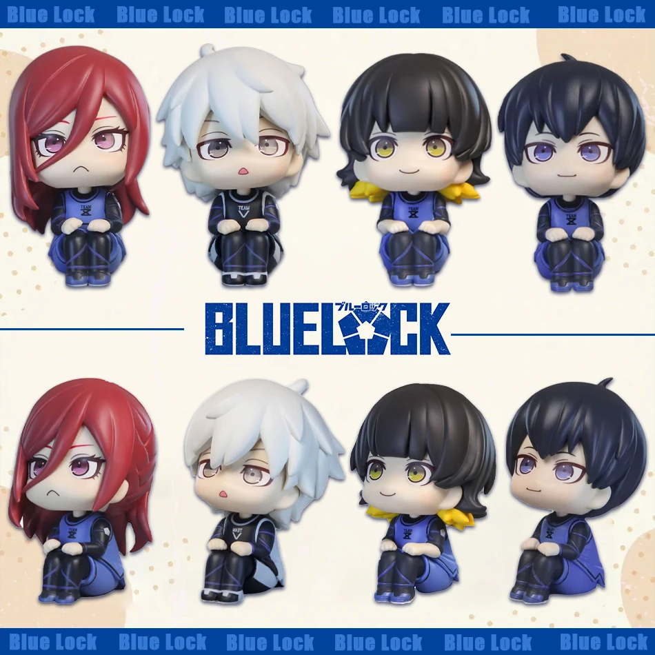 شخصيات الحركة ذات القفل الأزرق Isagi Yoichi Bachira Meguru أنيمي الشكل Q نسخة تمثال تحصيل نموذج ألعاب أطفال دمية الهدايا #1