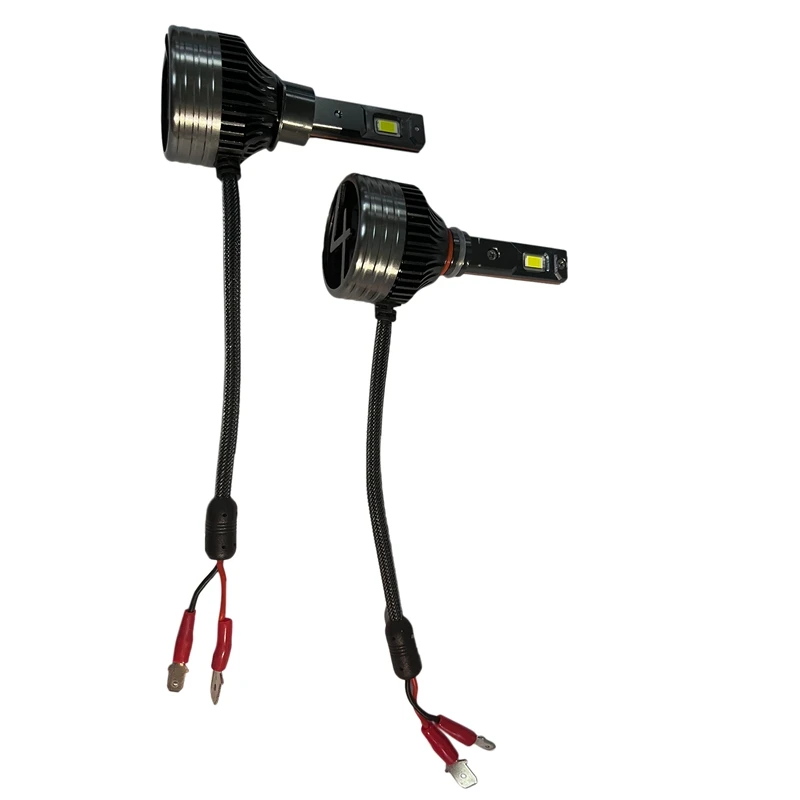 Лампы для фар 12000LM 120W 6000K чрезвычайно яркие светодиодные фары с двойной тепловой трубкой, упаковка из 2 шт.