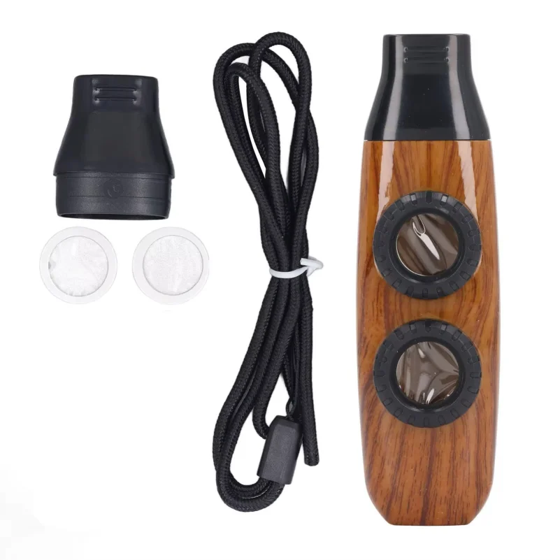 Flûte Kazoo avec diaphragme, flûte Kazoo à double trou, instrument de musique à vent réglable avec diaphragme pour performance musicale
