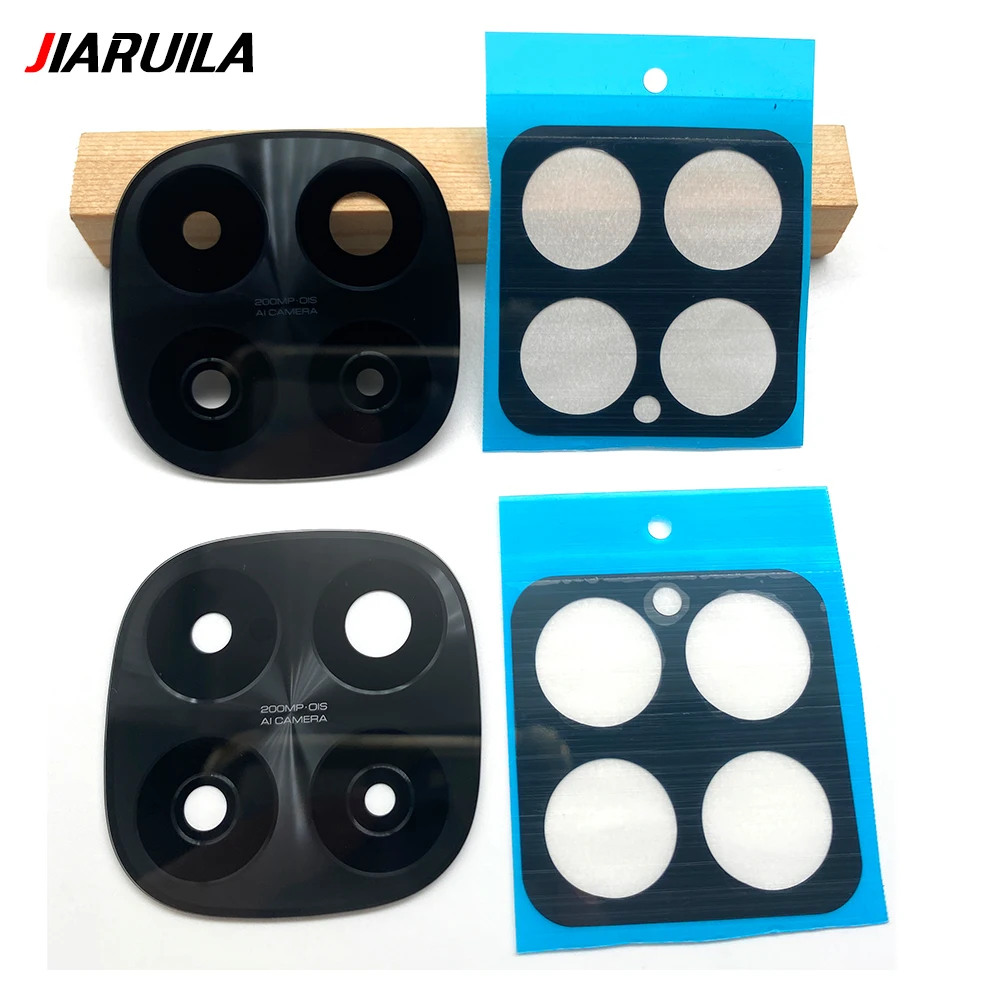 10Pcs/Lot Back Camera Glass Lens Cover Holder For Xiaomi Redmi Note 14 Pro Plus 5G Rear Camera Glass Lens Frame Replacement