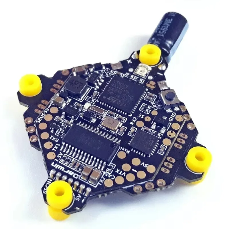 Контроллер полета F411 AIO Whoop Blheli_S Betaflight F4 15A OSD BEC BL_S 1-3S 4In1 ESC для RC Drone FPV Racing