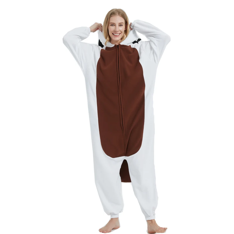 Adult Animal Kigurumi Holy cow Wool One Piece Pajamas Makeup Party Cartoon Costume Halloween Party Cosplay One Piece Pajama