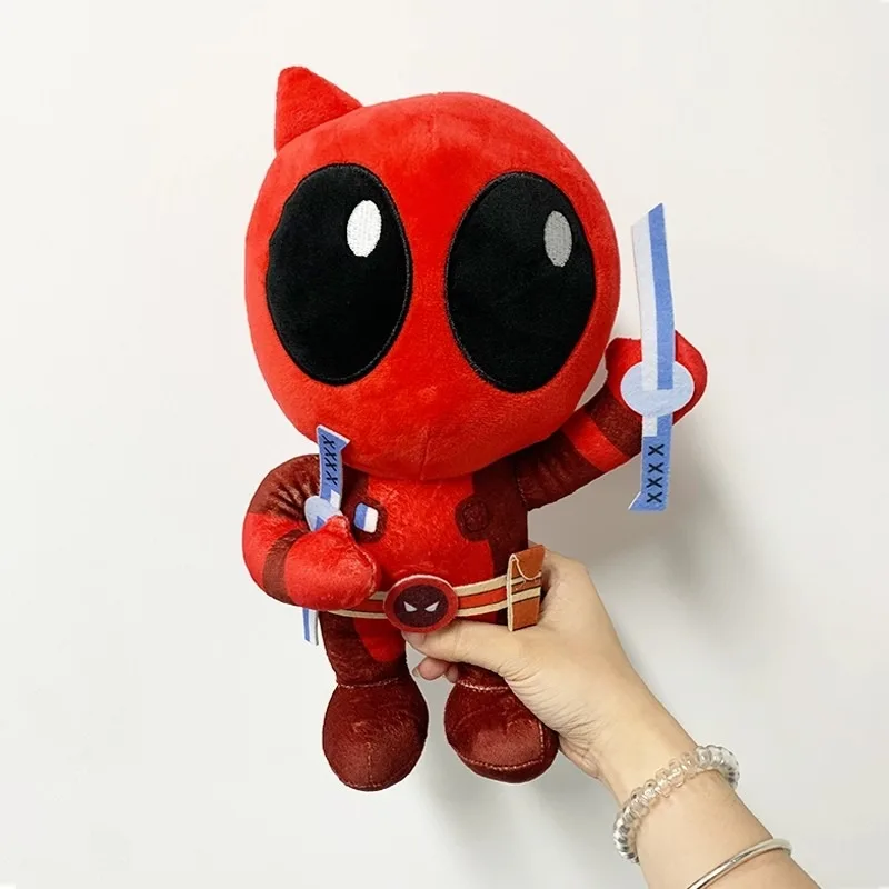 23cm Movie Peripheral Pillow Doll Deadpool Stuffed Plush Toy Anime Movies&TV Deadpool Pillow Dolls Children's Birthday Gift