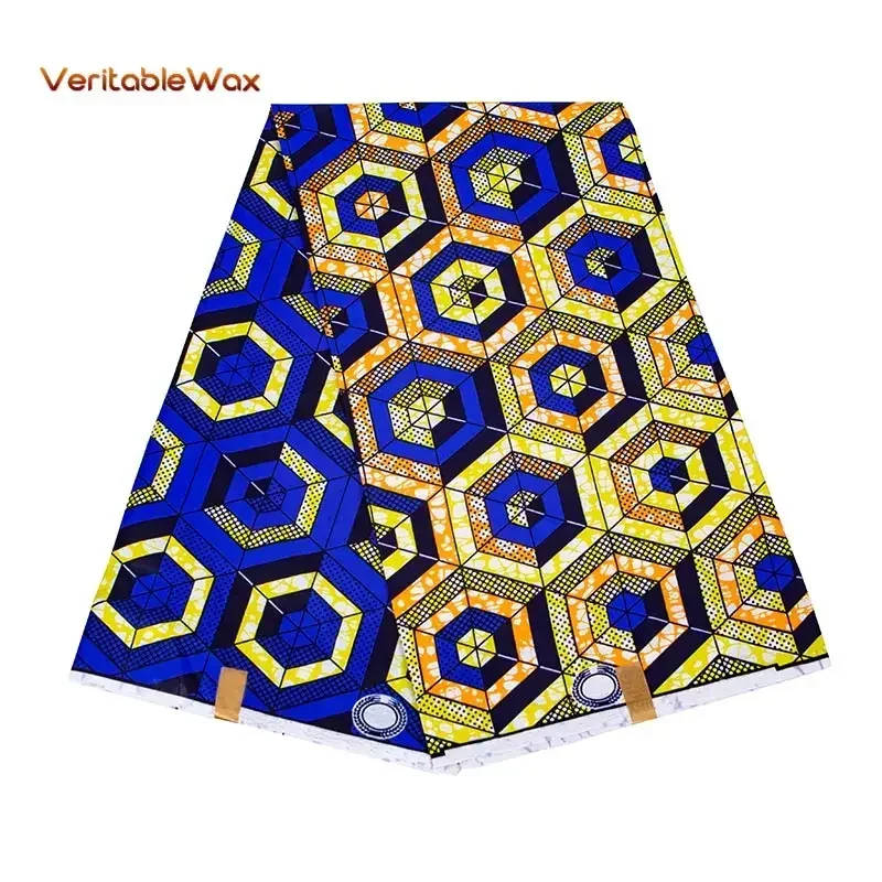 2023 Ankara En Tissu African Real Wax Print Fabric VeritableWax Wysokiej jakości 6 jardów 3 jardy afrykańskiej tkaniny na imprezę A-13