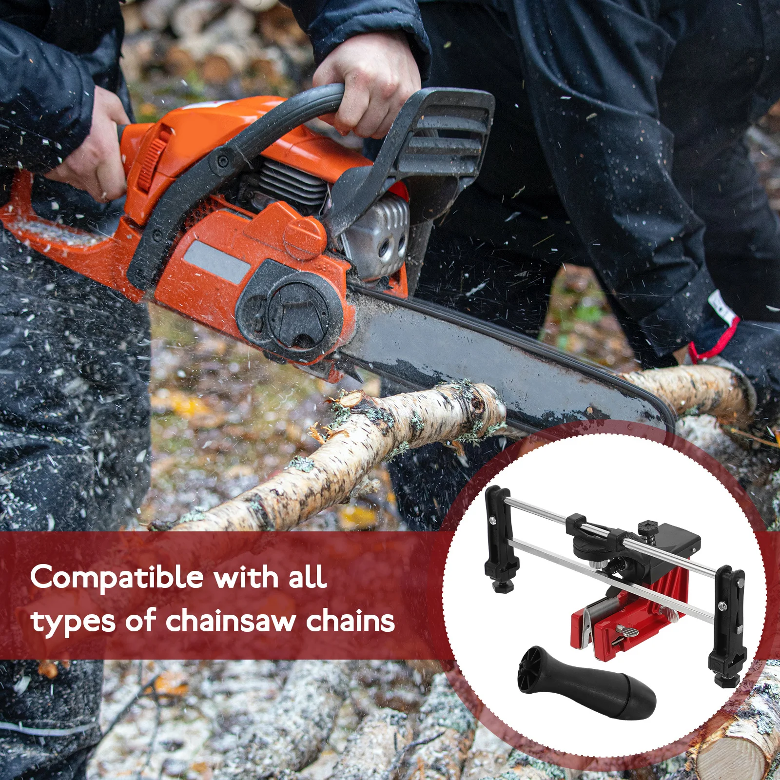 

1Set Universal Chainsaw Chain Sharpener Guide Durable Portable Easy Use Maintenance Tool Chainsaw Sharpener Tool Sharpeners