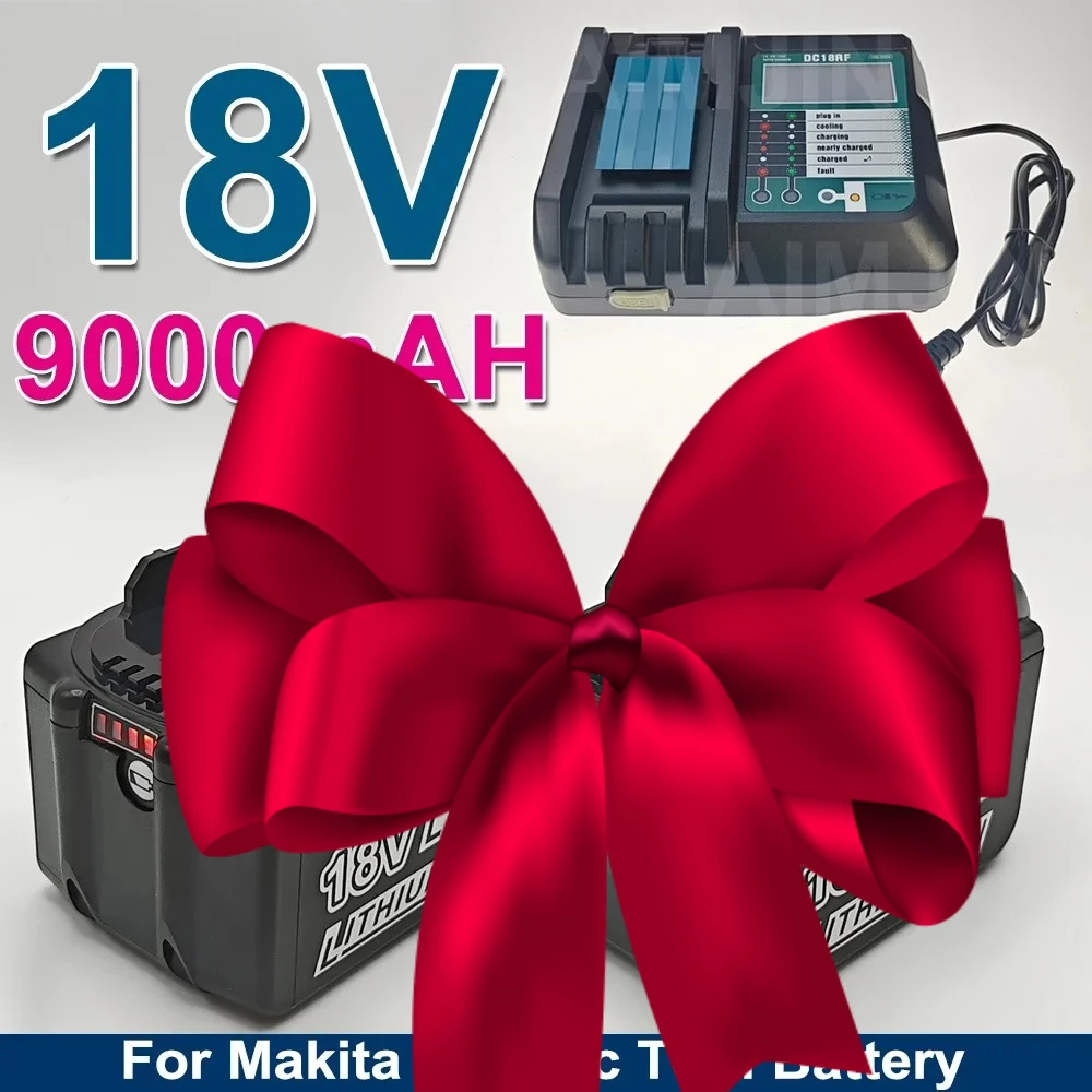 

9000mAH for Makita 18V Battery BL1830B BL1850B BL1840 BL1860 BL1815 Replacement Lithium Battery
