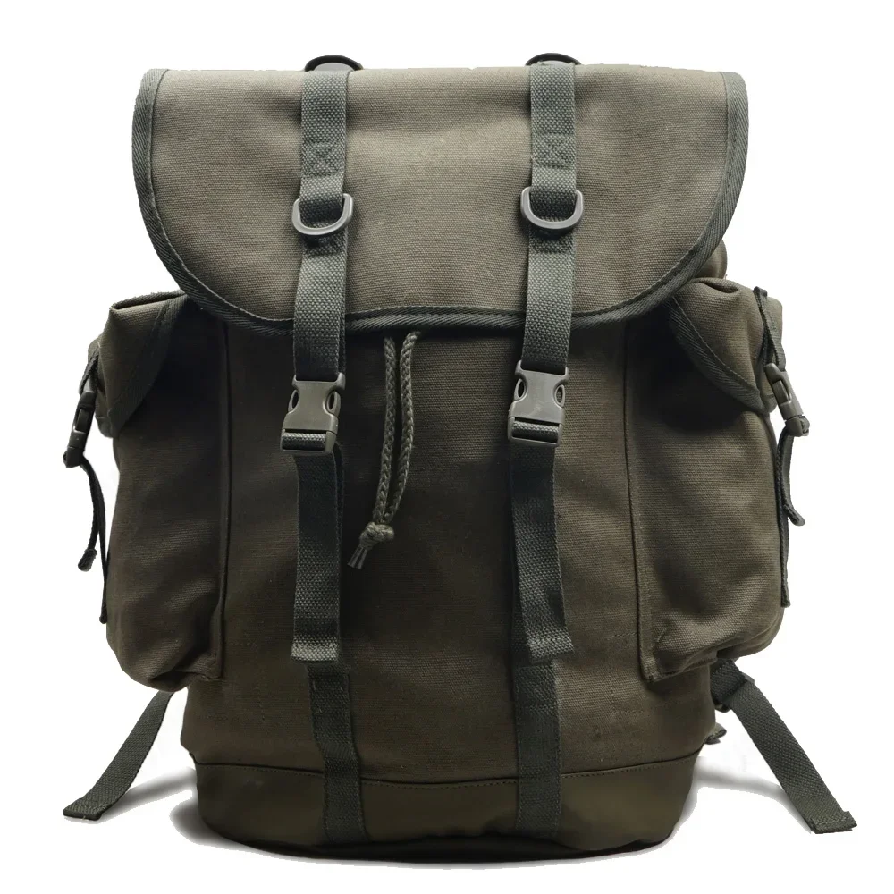 WW2 Soldier Bag Mountain Backpack Tactical Equip Canvas Large Capacity 35L Backpack Outdoor Men\'s Tent Bag Soldier Equipment