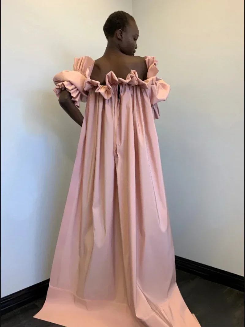 Fashion Elegant Wedding Capes With Sleeve Taffeta Long Puffy Jacket Shawl With Short Train custom