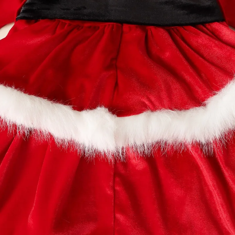 Children's Christmas Girl Dresses Cute Gingerbread Man Princess Styles Warm Holiday Dresses That Let Girls Glow During Christmas