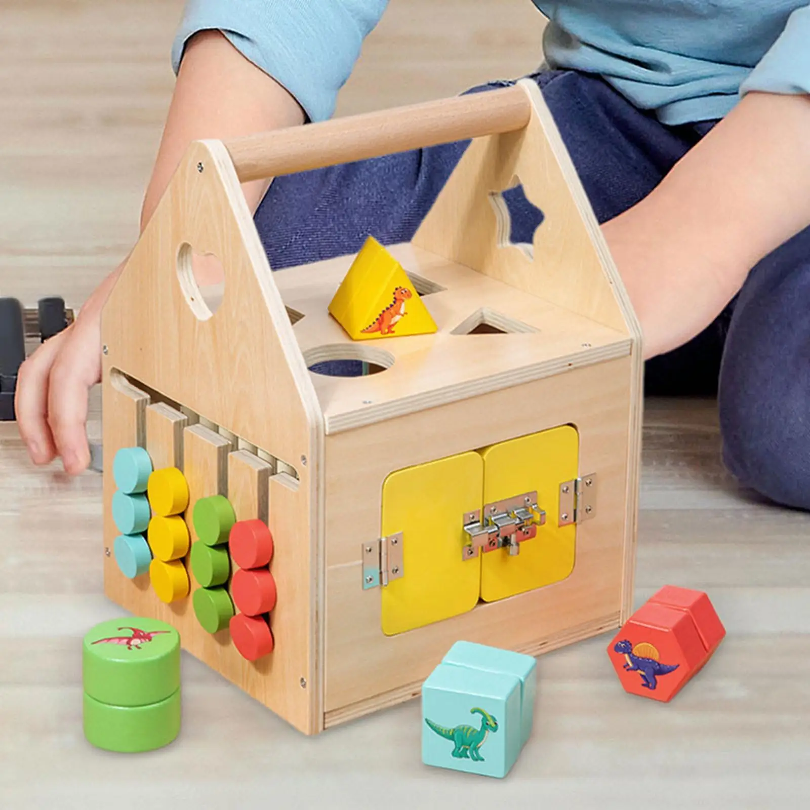 Montessori Lock Box Toys Busy Board Activity Board for Kids Baby Girls Boys