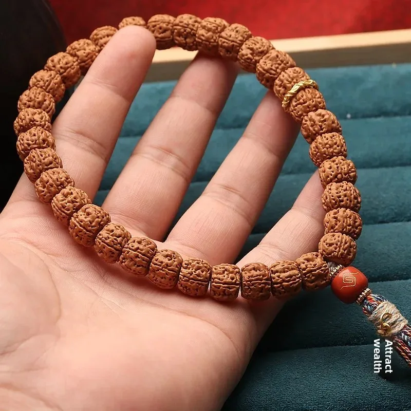 Tibetan Style Tree King Small Vajra Bodhi Straight Cut Bead Bracelet Handheld Buddhist Prayer Beads For Men And Women Gift Set