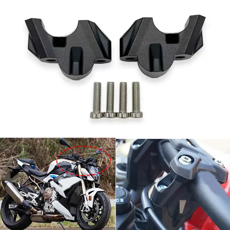 Fit For BMW S1000R S 1000 R 2021 2022 2023 2024 Motorcycle Handlebar Riser Handle Bar Clamp Handlebar Iift 35mm With Offset 15mm