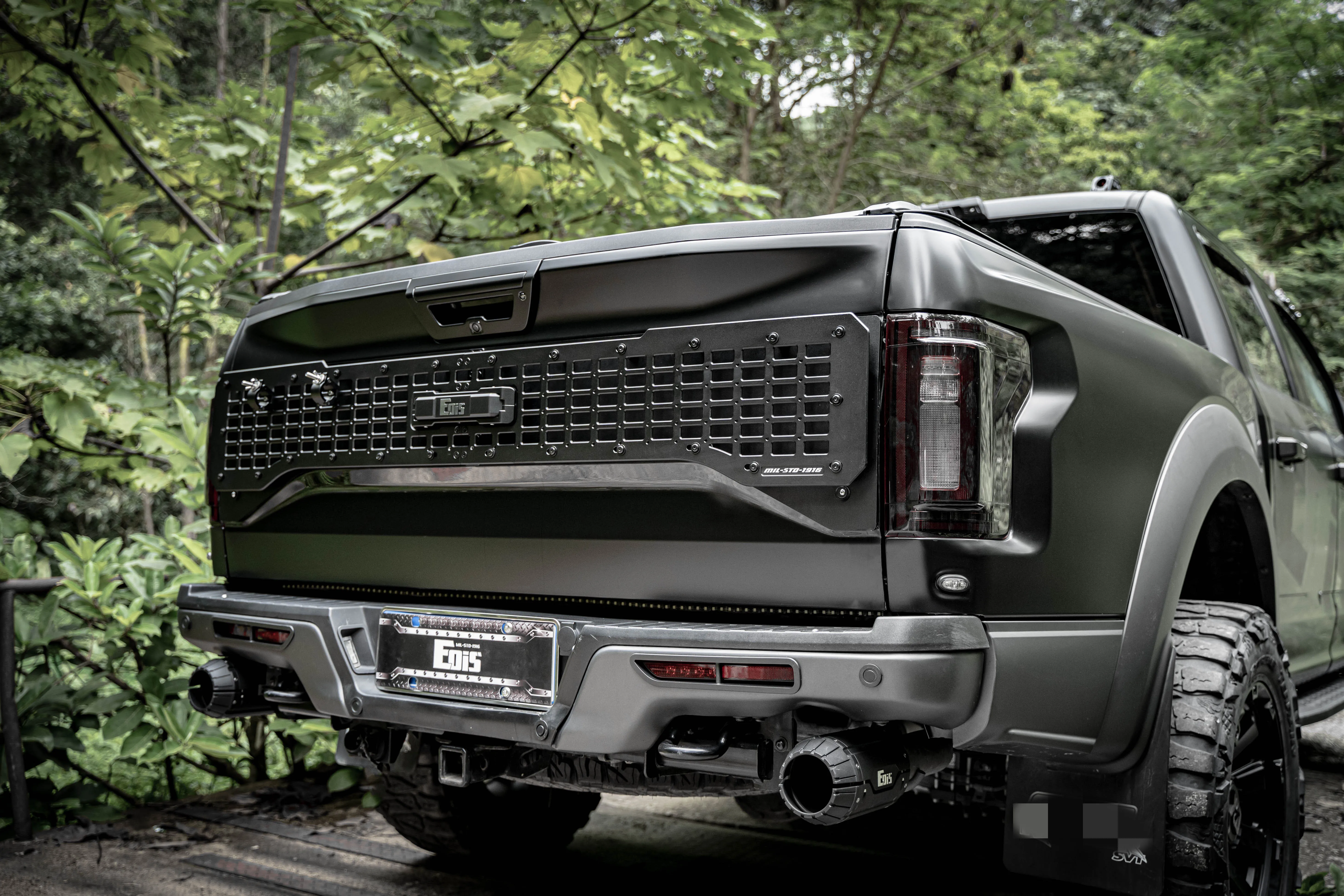 أجزاء ملحقات رابتور TLF Eois 2017-2020 لوحة معدات الباب الخلفي من سبائك الألومنيوم لـ F150 #2