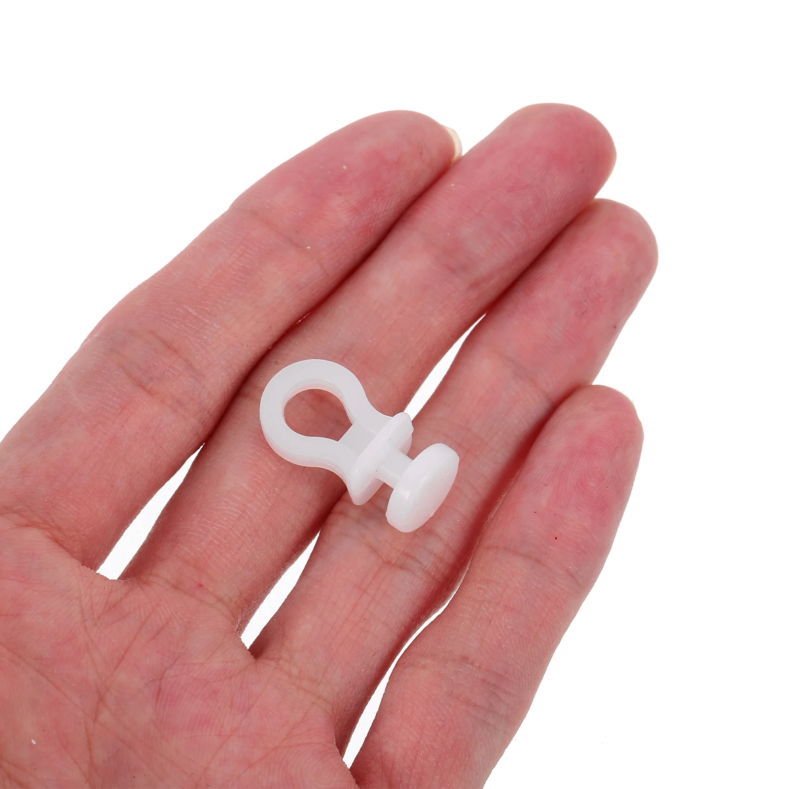 

100Pcs White Plastic S Hooks Sliding Track Kitchen Storage Space Saving Hooks for Hanging Utensils Plants Closet