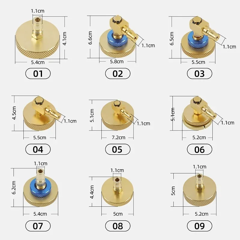 Car brake oil change machine special connector adapter complete set brake fluid connector Hand-held Disassembly Tools