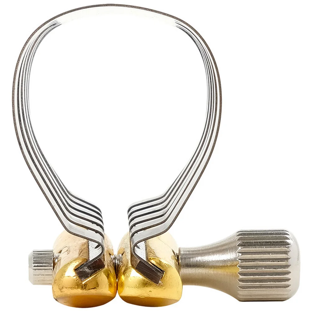 

Sax Saxophone Clamp Wind Instrument Roller Repair Silver Stainless Steel Accessory