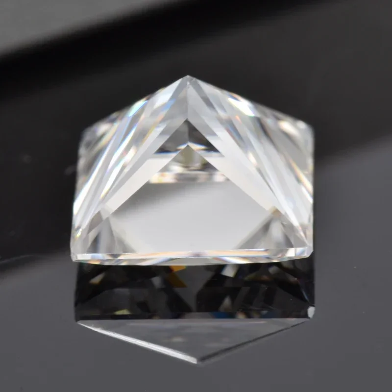 Moissanite Stone Princess Cut White D Color VVS1 Gemstone for DIY Charms Ring Necklace Earrings Materials with GRA Certificate