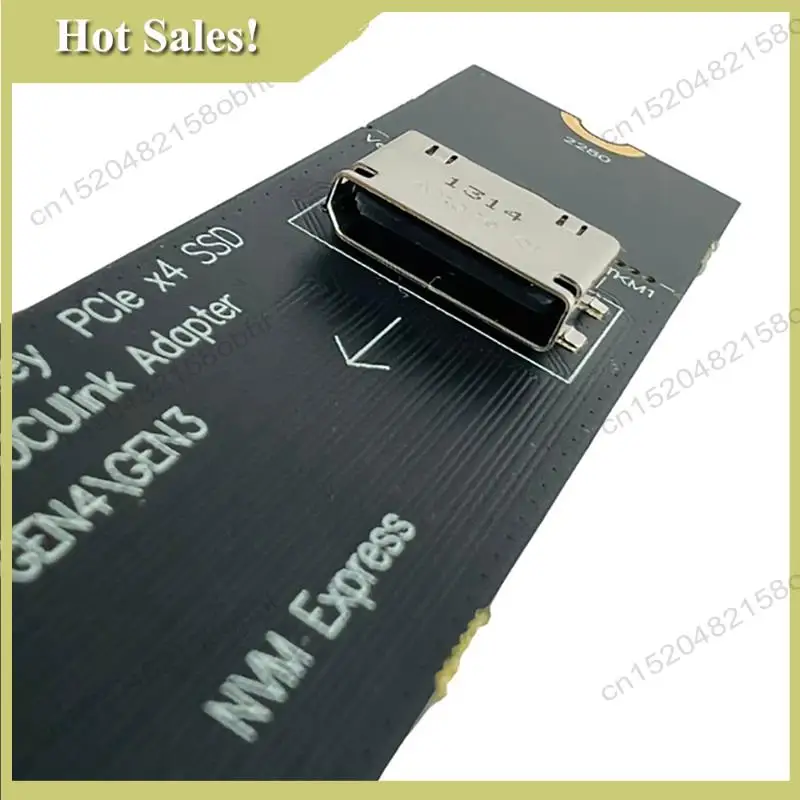 

-PQWN M.2 M-Key Pcie X4 SSD To U.2 Oculink SFF-8612 Adapter Gen4/Gen3 For 2.5 Inch NVME U.2(SFF 8639)SSD PCI-E NGFF Riser Card