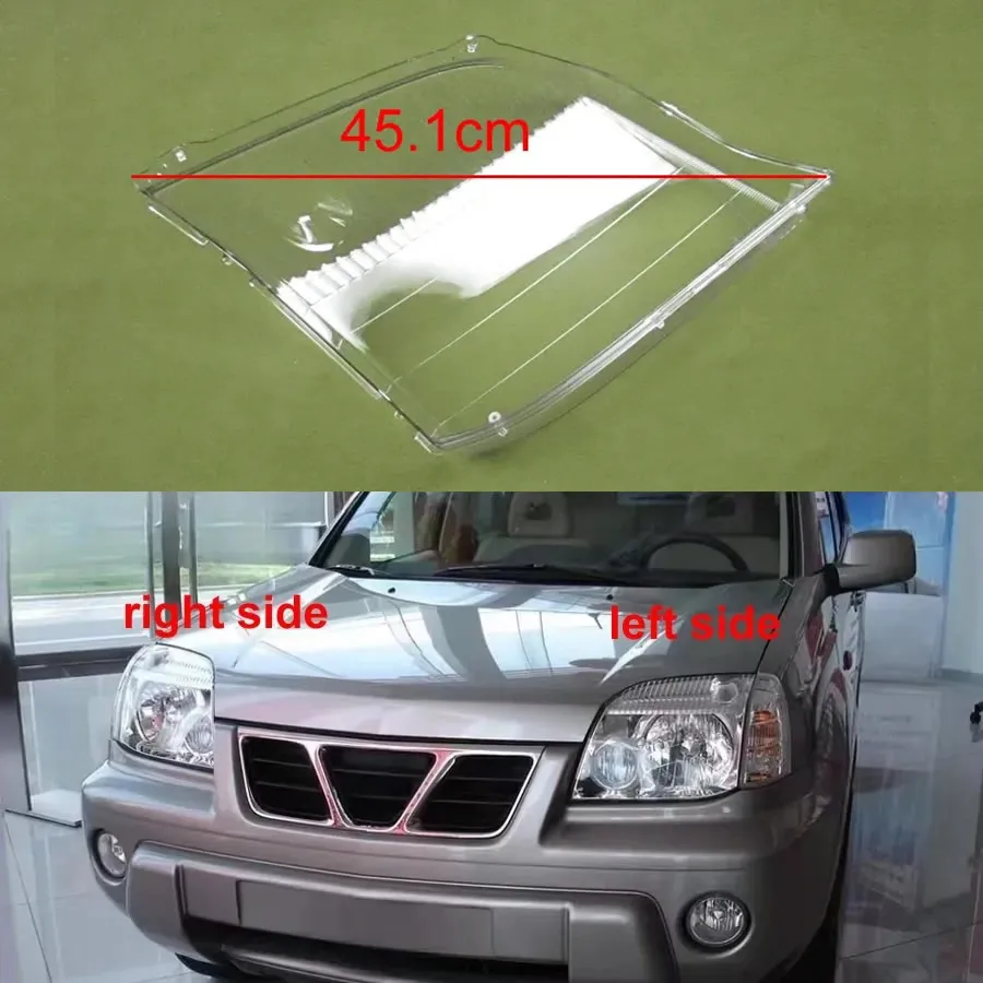 

For Nissan X-Trail T03 2001 2002 2003-2007 Headlight Cover Headlamp Shell Transparent Lampshade Case Lens Plexiglass