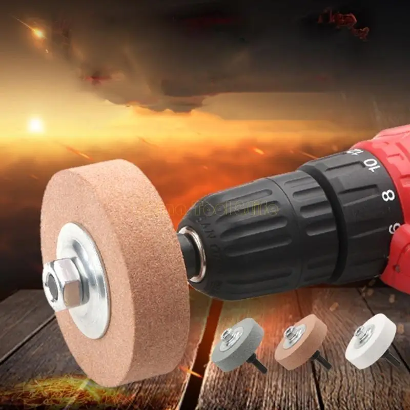 57QF Upgrades Metal Polish Grinder Machine Sander Conversion Head Grindstones Polishing Grinding Wheel Grinder Sanding Wheel