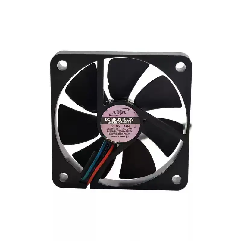Original For ADDA AD0612LB-G76 12V 0.11A 3500RPM 6010 60mm Ultra Thin Slim Silent DC Brushless Fan for Mini PC Case Projector